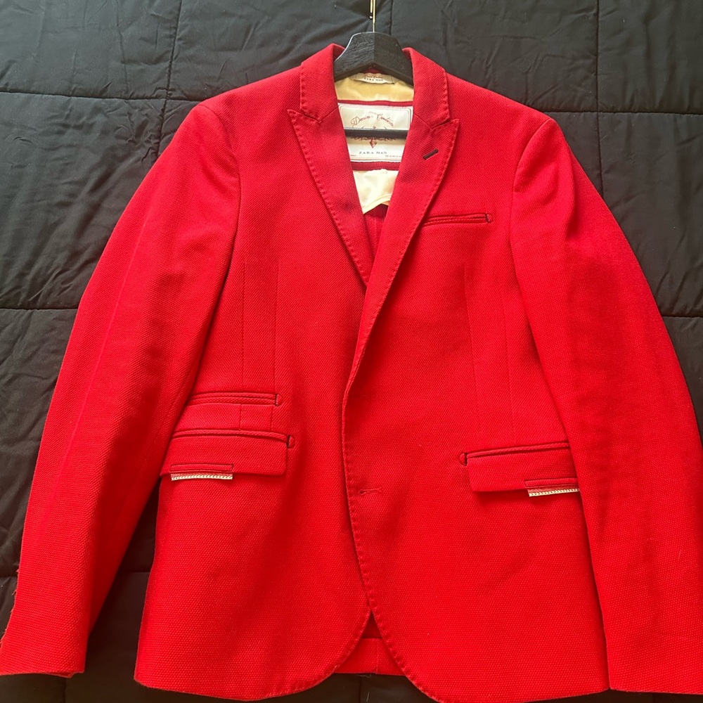 Men's Zara Red Blazer size 36